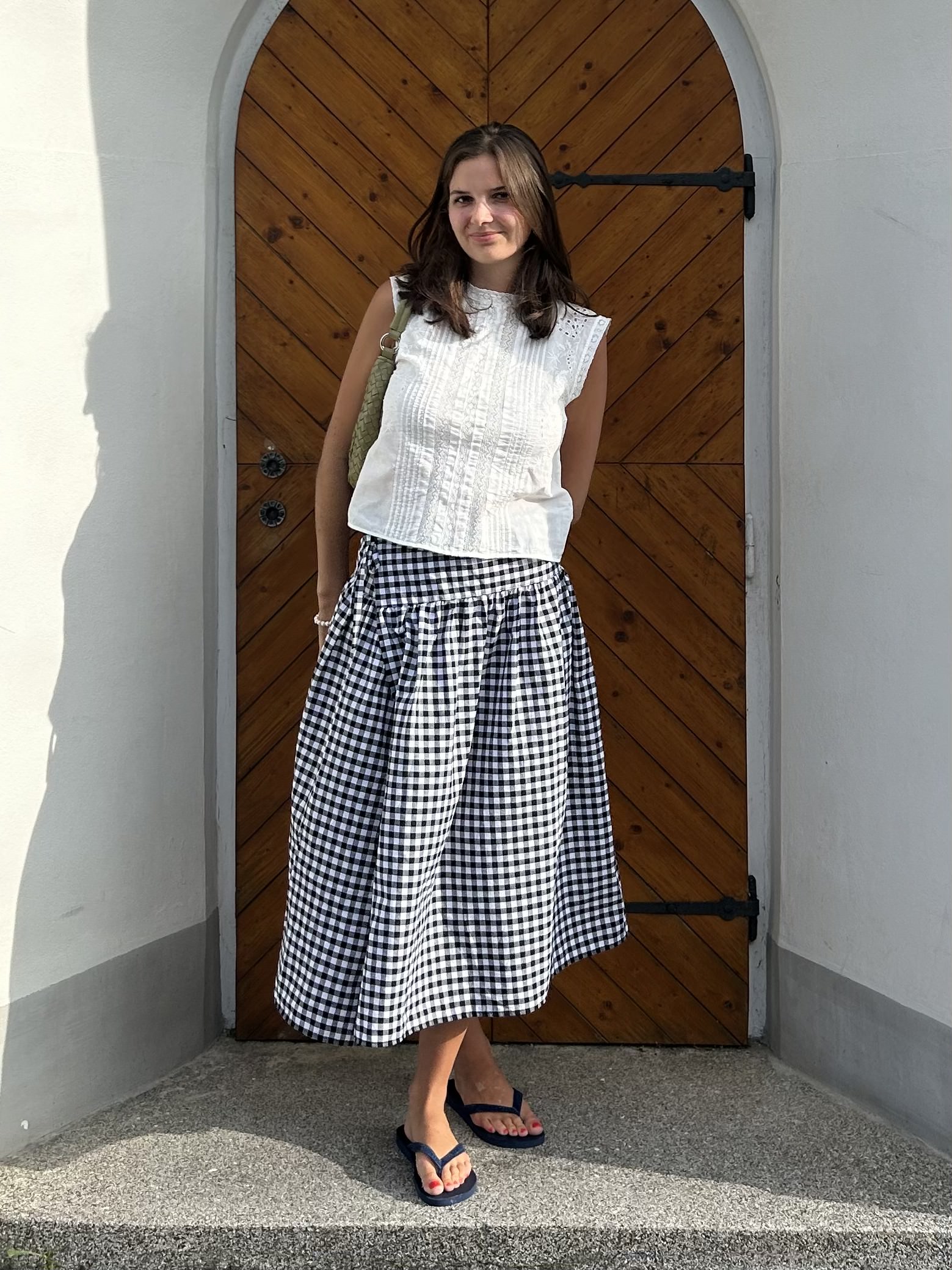 Steffi gingham skirt